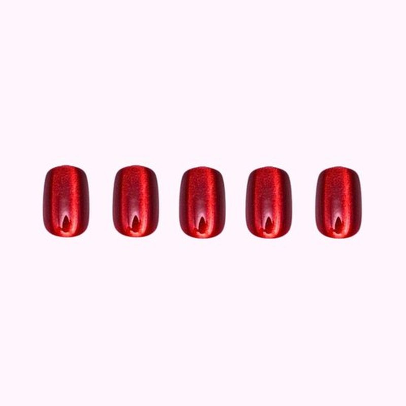 Lopotichat Ultra-Resistant Gel Press-On Nails Set - 30 Nails in 15 Sizes for Perfect & Natural Fit - Reusable Manicure for DIY Salon-Quality Nails at Home (Velvet Dreams)