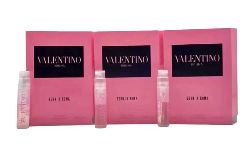 Valentino Born in Roma EDP Sample WOMEN Spray Partially filled Mini SMALL Perfume SET OF 3 (1513)