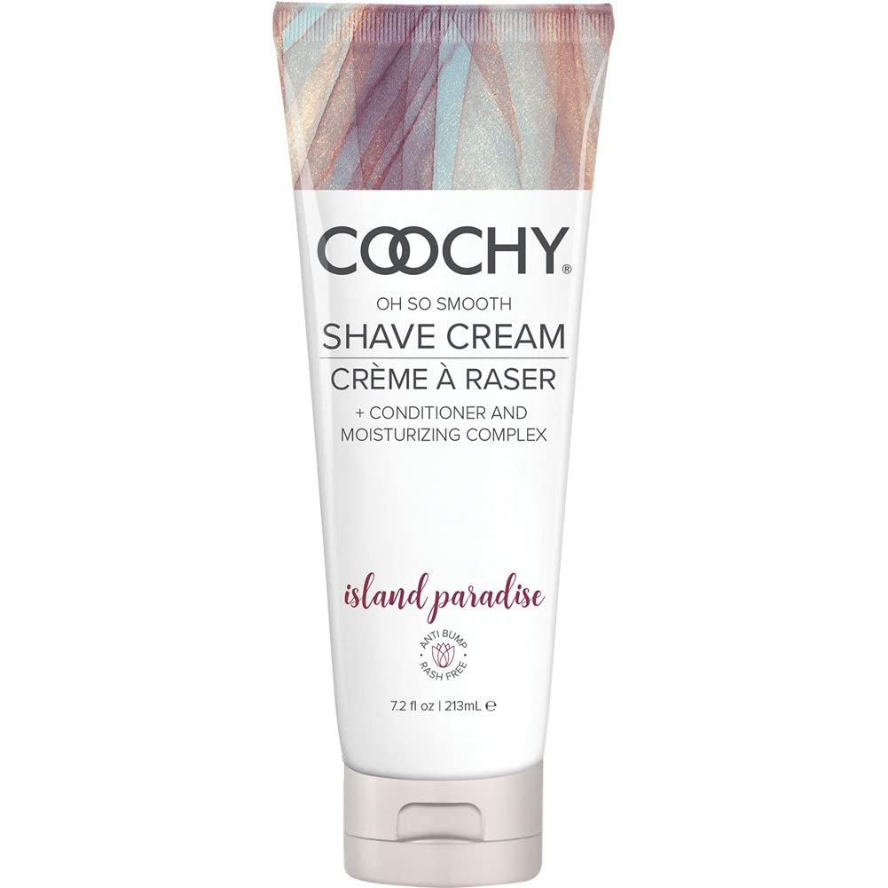 Coochy Shave Cream - Moisturizing Shave Lotion - Gentle Intimate Shaving Cream - For Bikini Area, Underarms, Legs & More - Rash-Free, Hydrating Formula - Island Paradise, 12.5 oz