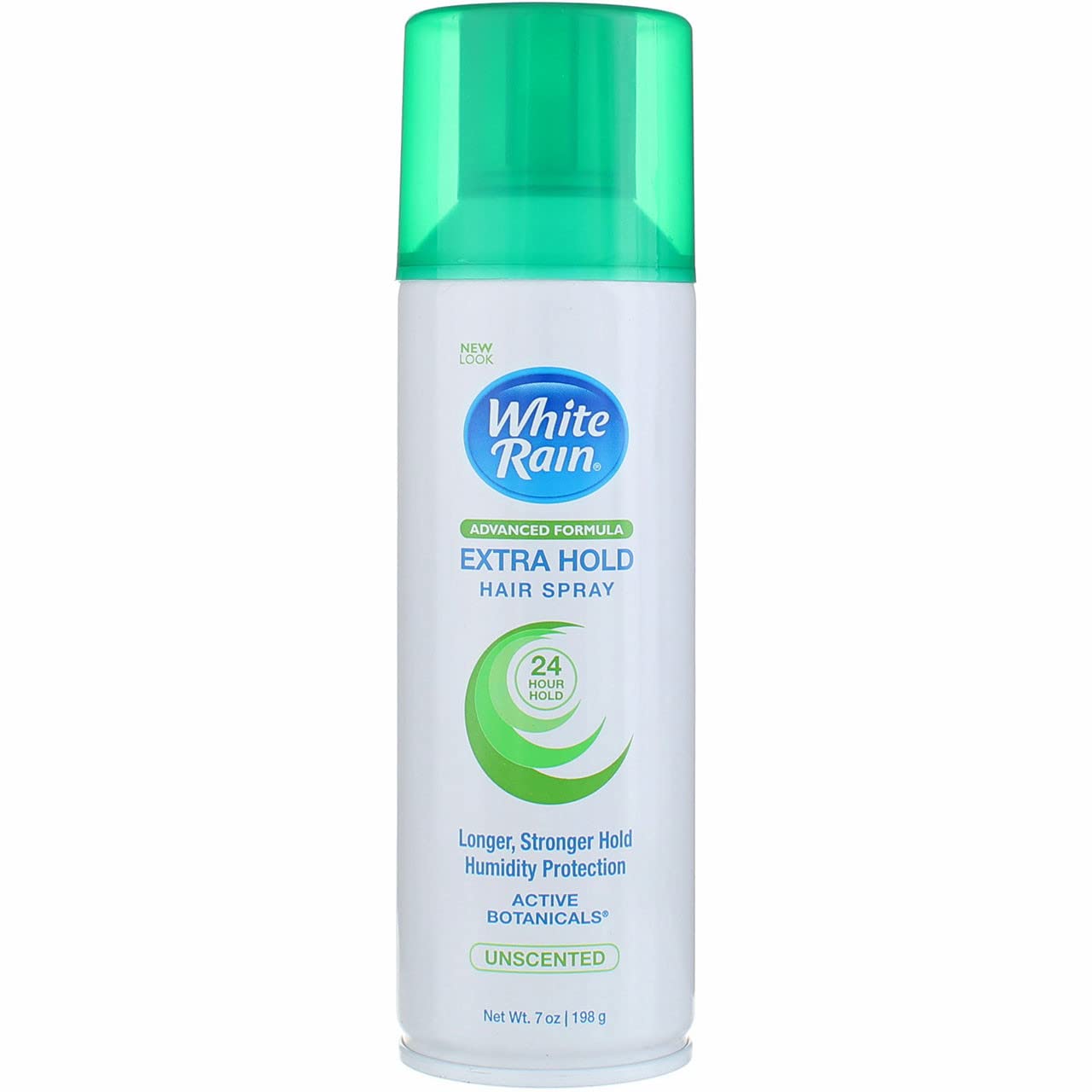 White Rain Hairspray Extra Hold Unscented, 7 oz (Pack of 8), Aerosol Hairspray for Women & Men, Humidity Resistant, Fragrance-Free, Non-Sticky, Finishing Hair Spray Extra Hold for All Hair Types