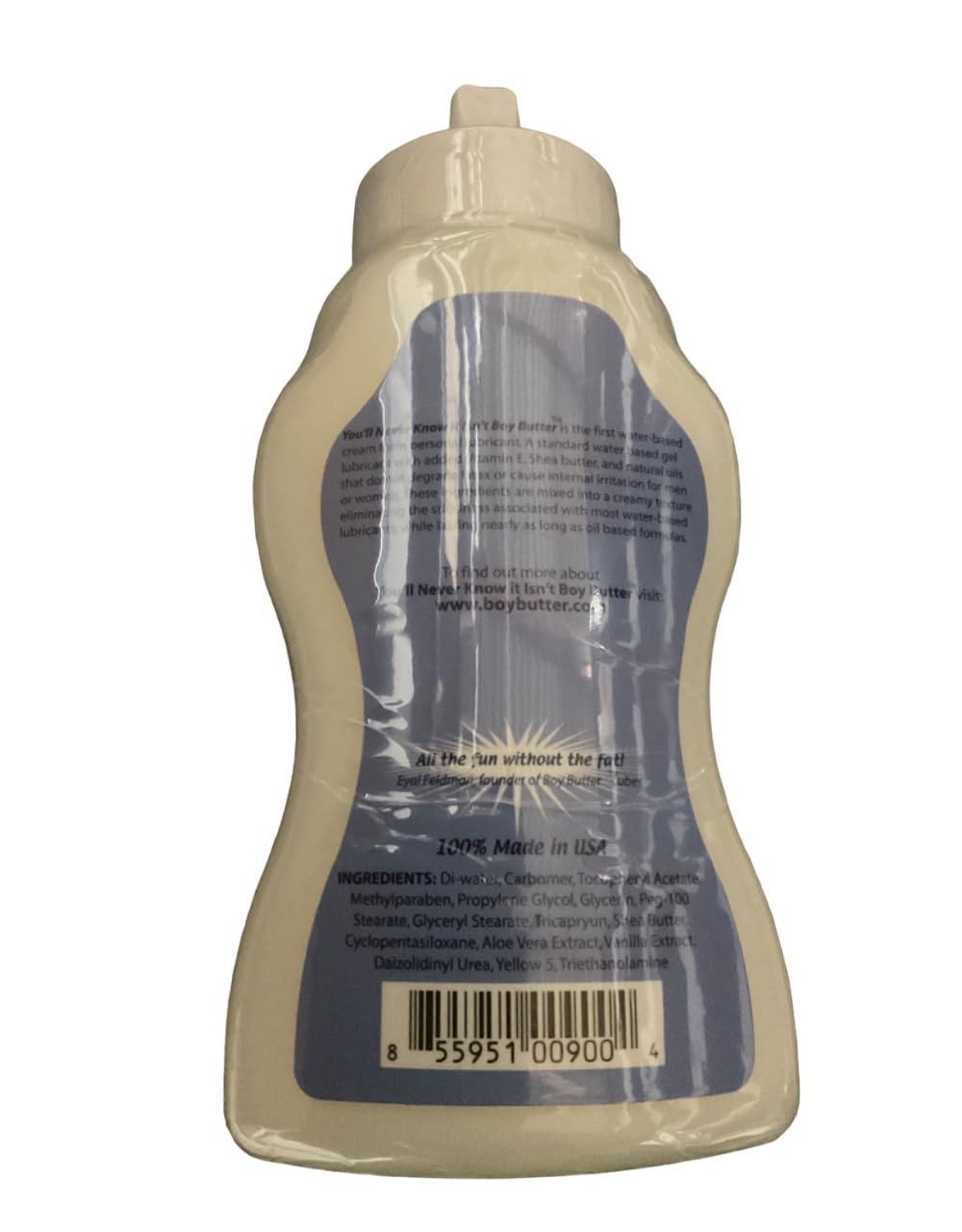 Boy Butter H2O - 9 fl oz squeeze bottle