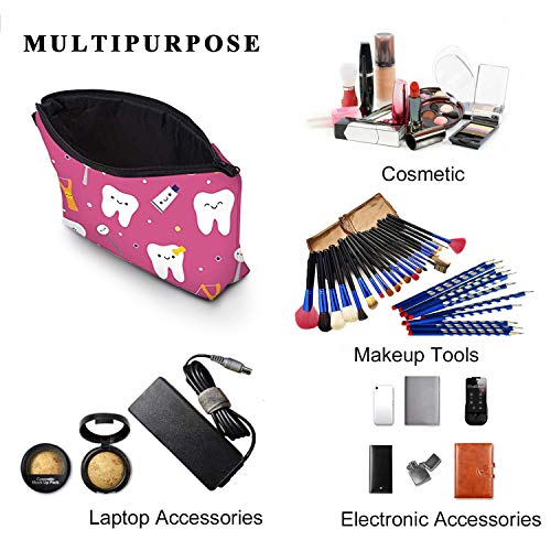 MRSP Cosmetic Bag Makeup bags for women,Small makeup pouch Travel bags for toiletries waterproof (Stitch 02)