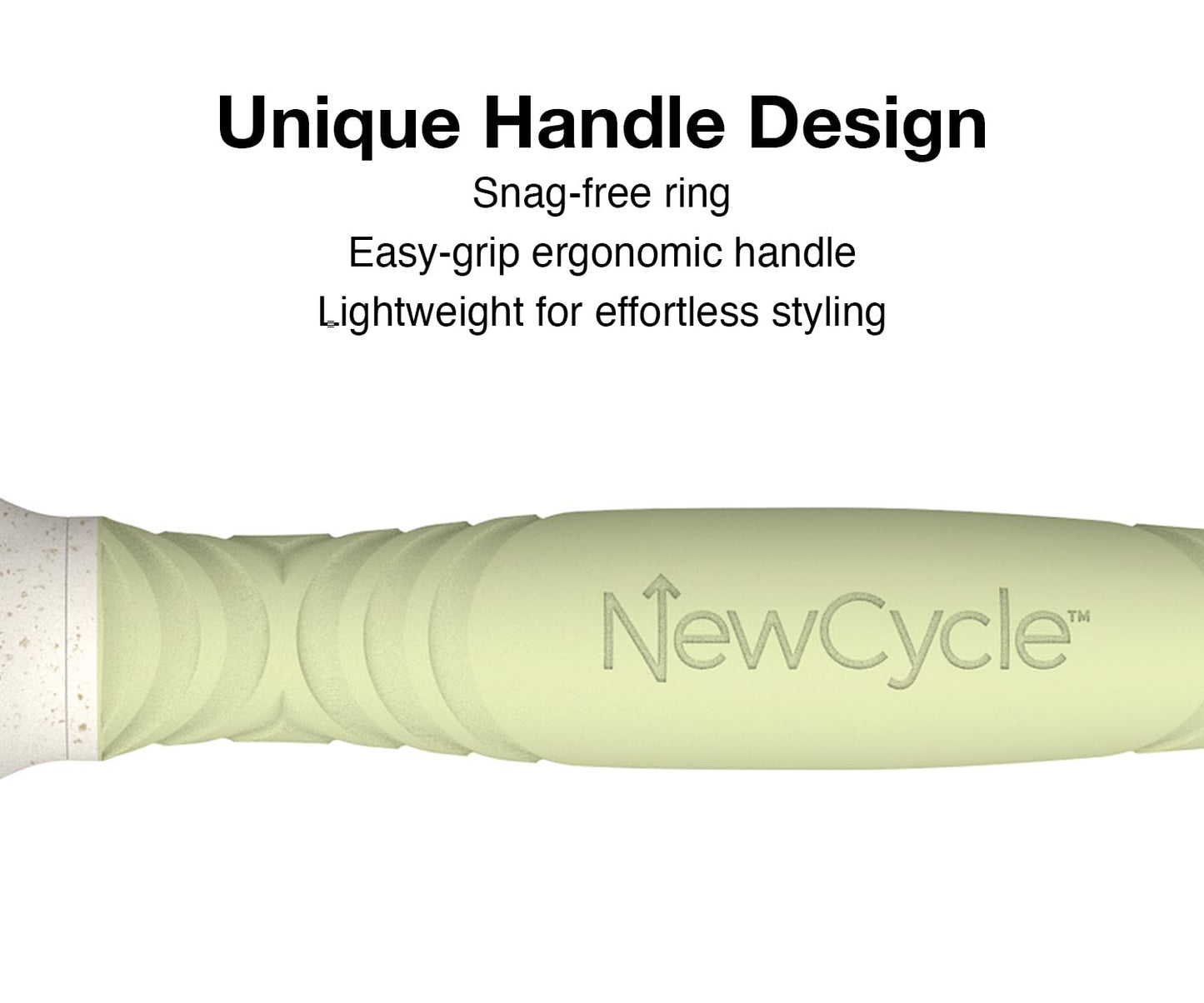 Olivia Garden NewCycle Round Vegan Boar and Ionic bristles Vented Hair Brush and made from 100% recycled material (except bristles)