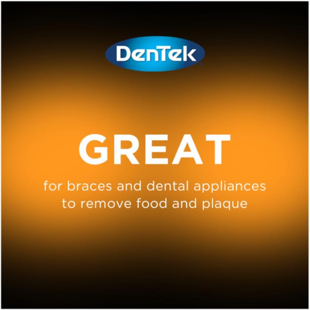 Dentek Slim Brush 32 Count Deep Clean Tight Teeth (6 Pack)