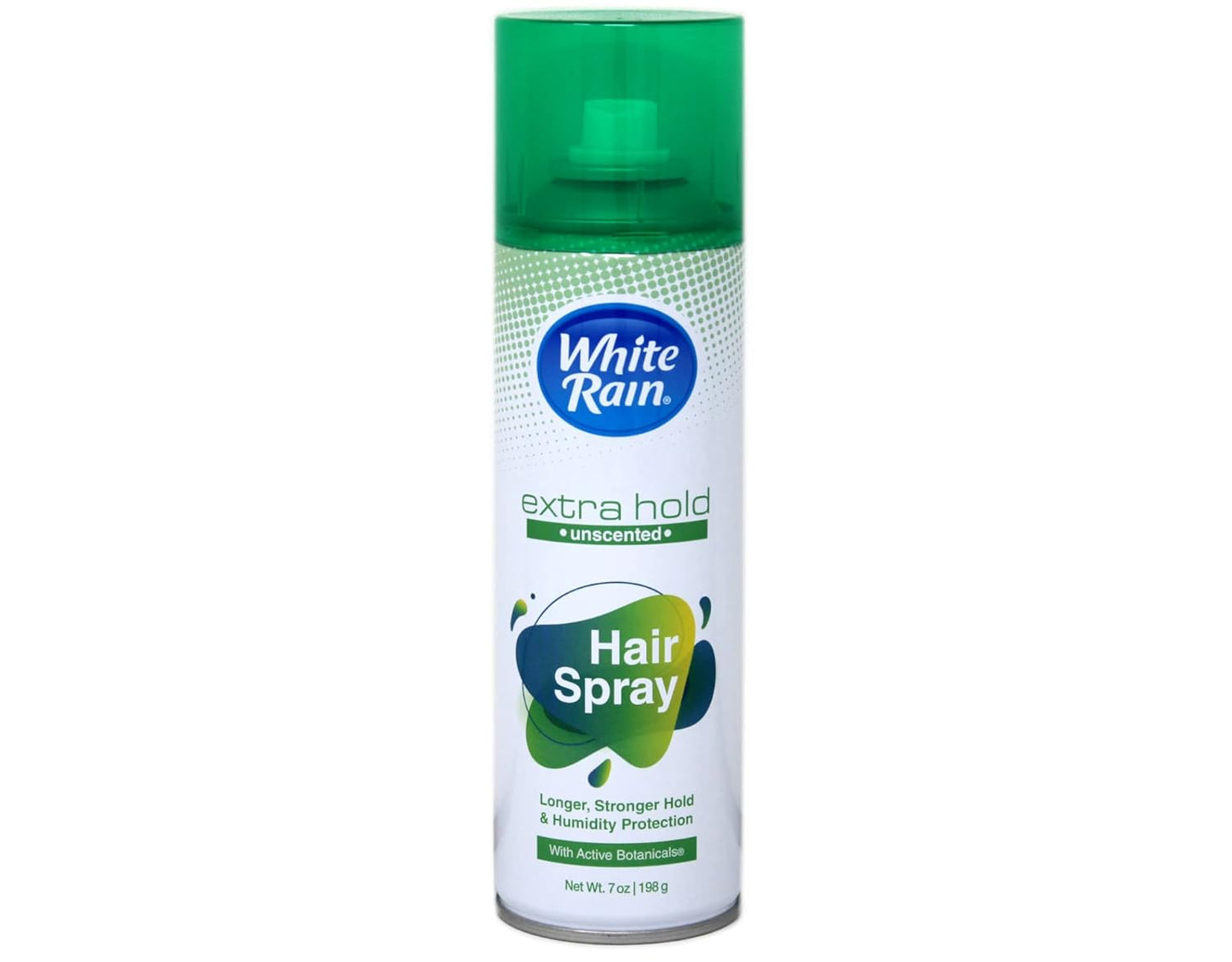 White Rain Hairspray Extra Hold Unscented, 7 oz (Pack of 8), Aerosol Hairspray for Women & Men, Humidity Resistant, Fragrance-Free, Non-Sticky, Finishing Hair Spray Extra Hold for All Hair Types