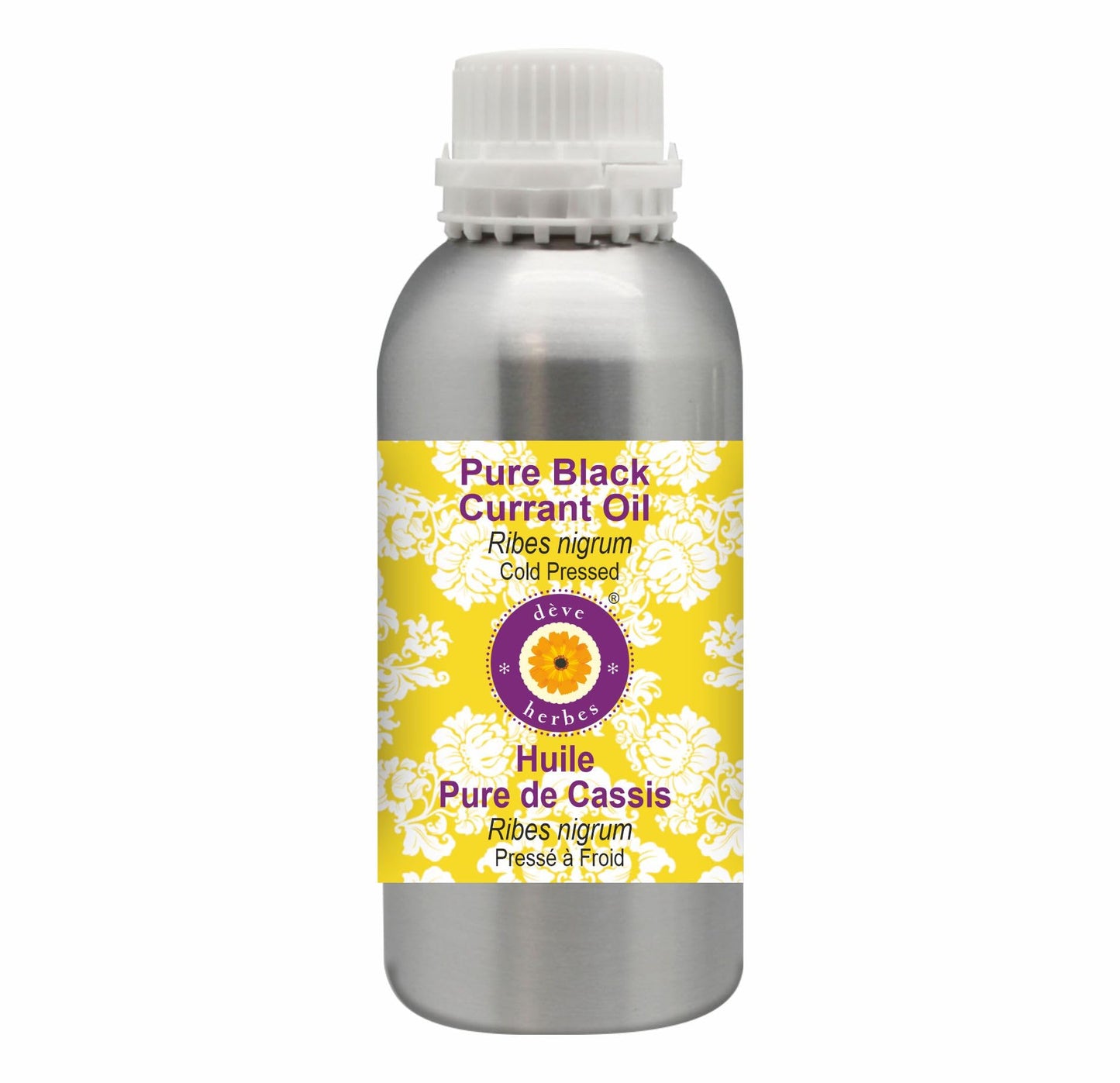 Deve Herbes Pure Black Currant Oil (Ribes nigrum) Cold Pressed 300ml (10 oz)