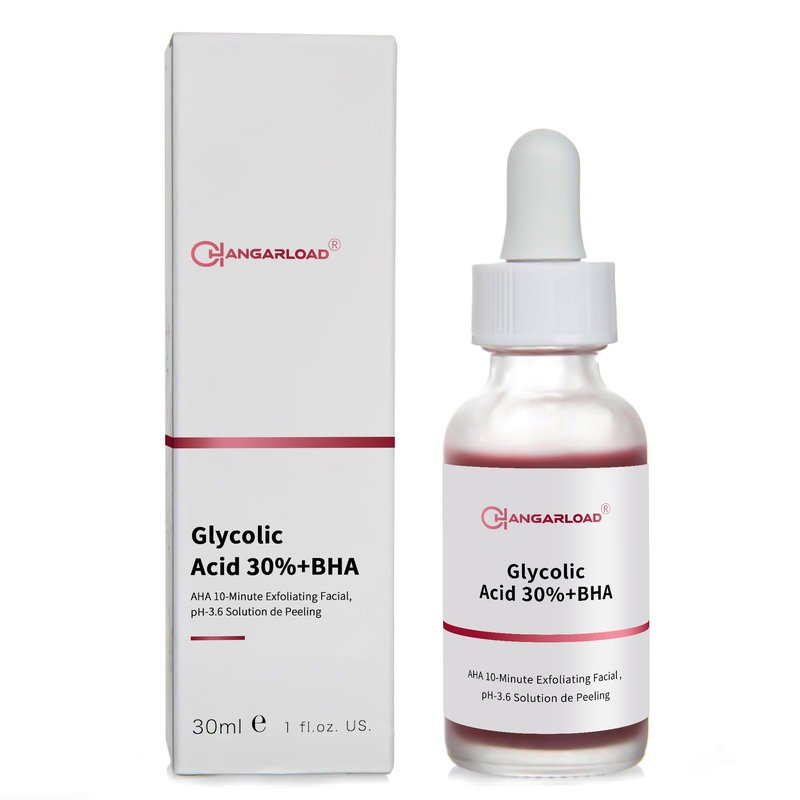 AHA 30% + BHA 2% Peeling Solution 30ml/1oz, Exfoliating Facial Serum, Chemical Peel For Face Serum Glycolic Acid