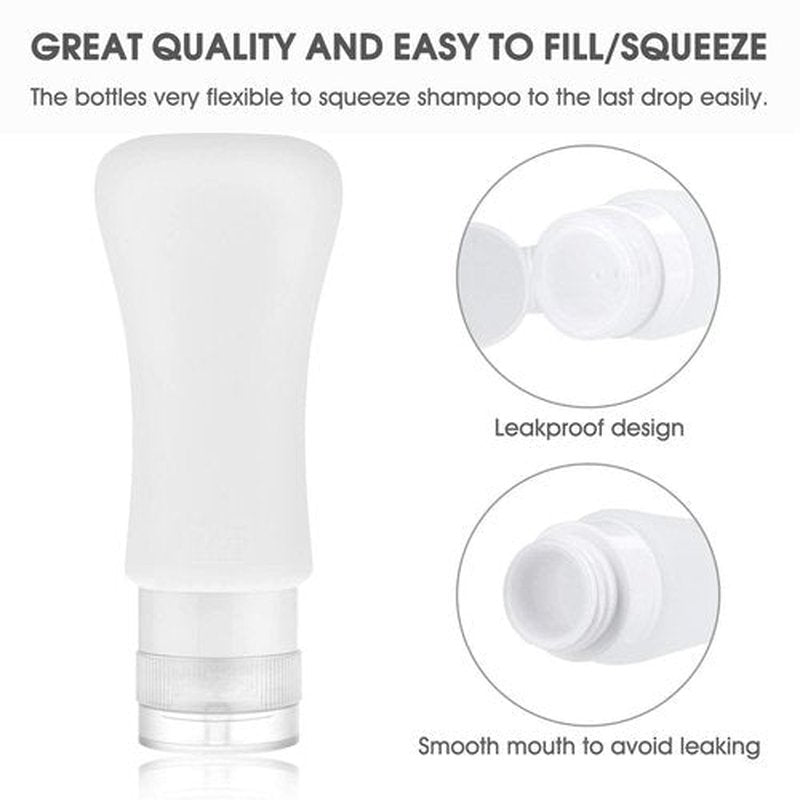 20 Pack Travel Bottles, 3oz 2oz Leak Proof Travel Accessories Toiletries,Travel Shampoo And Conditioner Bottles,Perfect for Business or Personal Travel, Fun Outdoors Silicone 20 Pieces