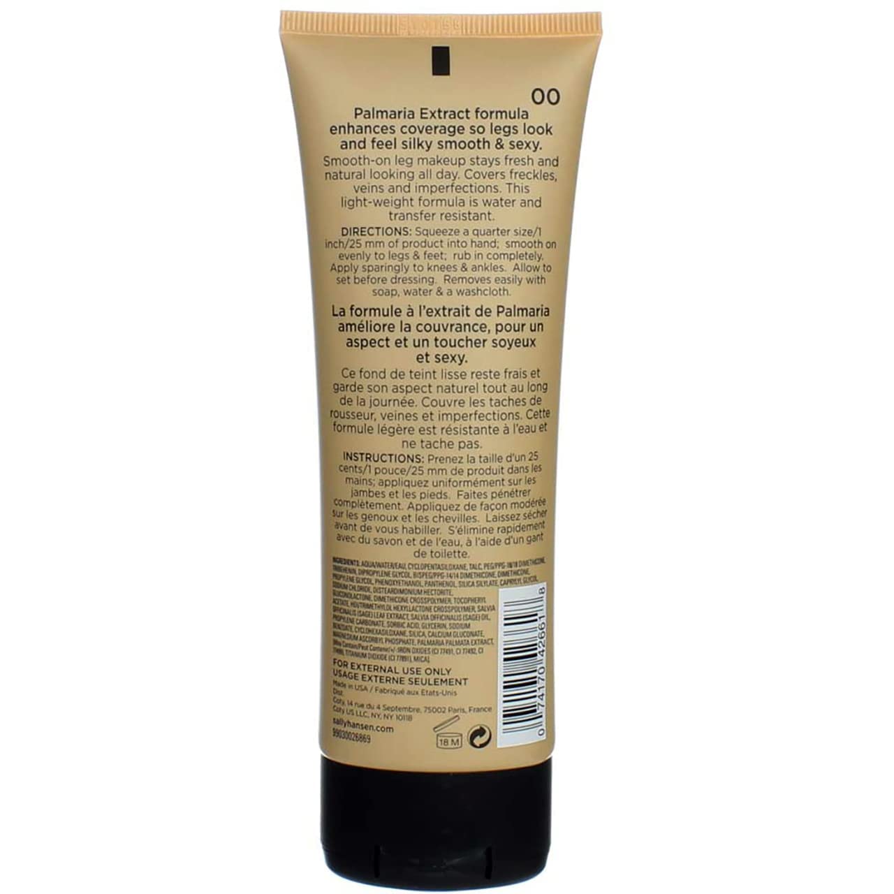 Sally Hansen Airbrush Legs, Leg Makeup Lotion, Deep 4 Oz, Pack of 2