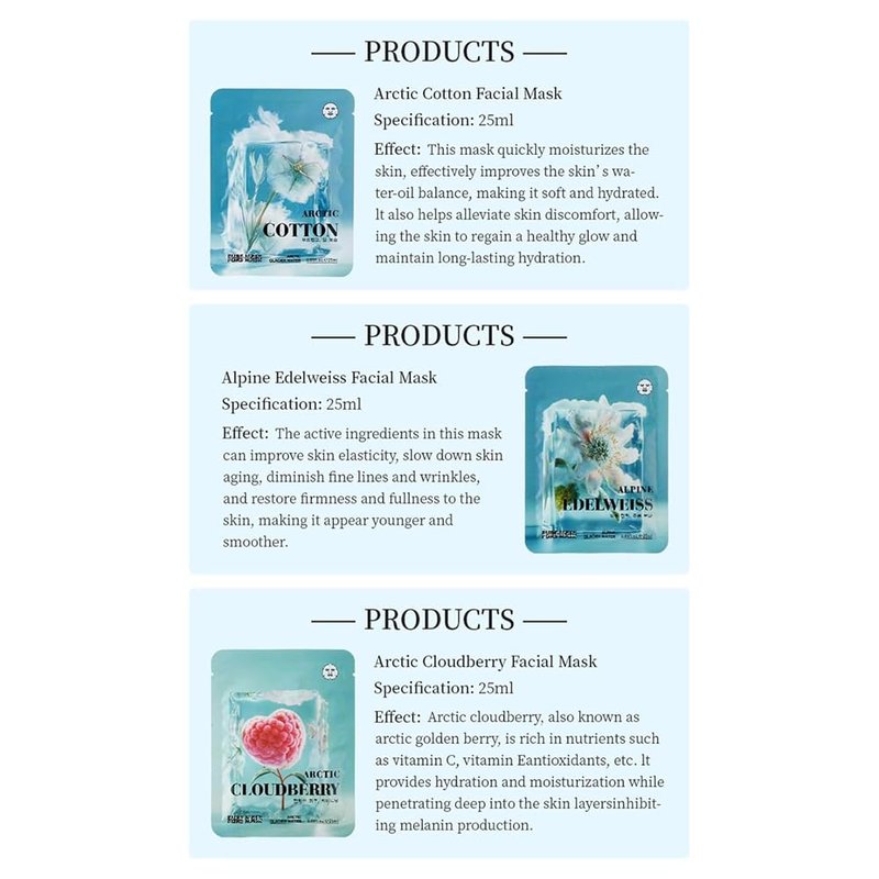 DR.EMMET 12 Pack Hydrating Face Masks, Brightening & Firming Facial Sheet Masks, Moisturizing Spa Skincare for a Revitalized Look, Helps Improve Skin's Appearance