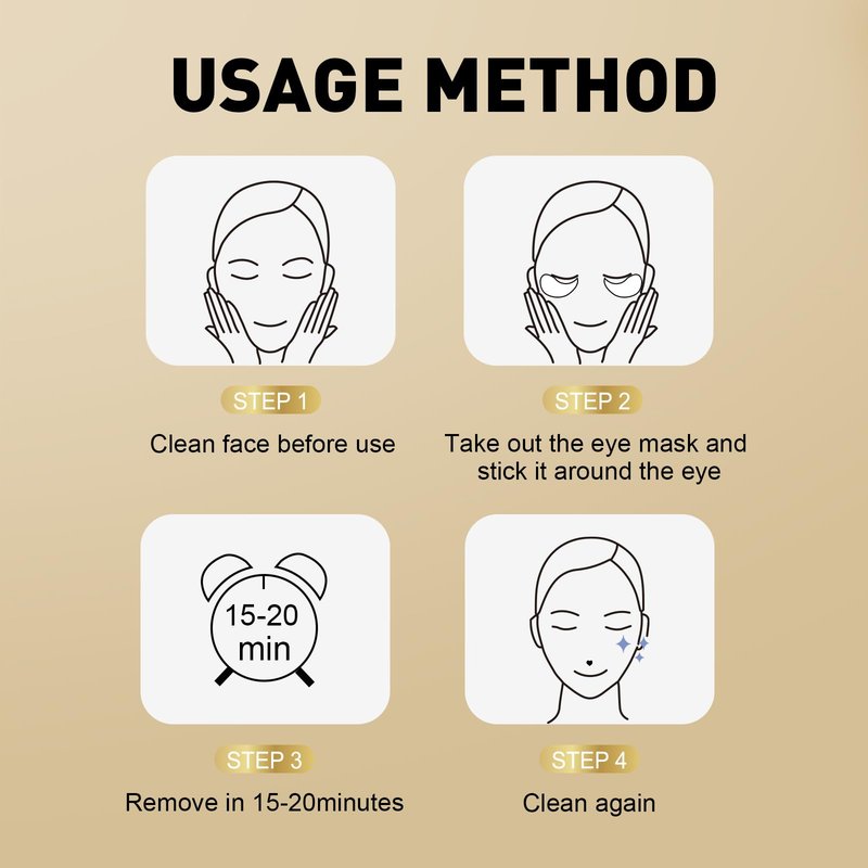 CHMI Under Eye Patches (15 Pairs), Collagen Skin Care Products,24K Gold Under Eye Mask for Puffy Eyes,Dark Circles,Undereye Bags and Wrinkles,Natural Ingredients.