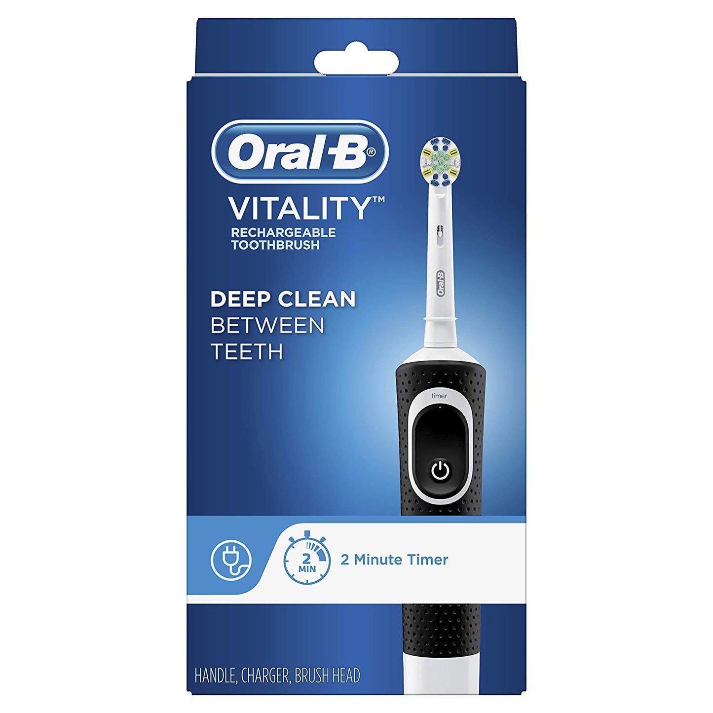 Oral-B Vitality FlossAction Electric Toothbrush with Replacement Brush Head, Pink