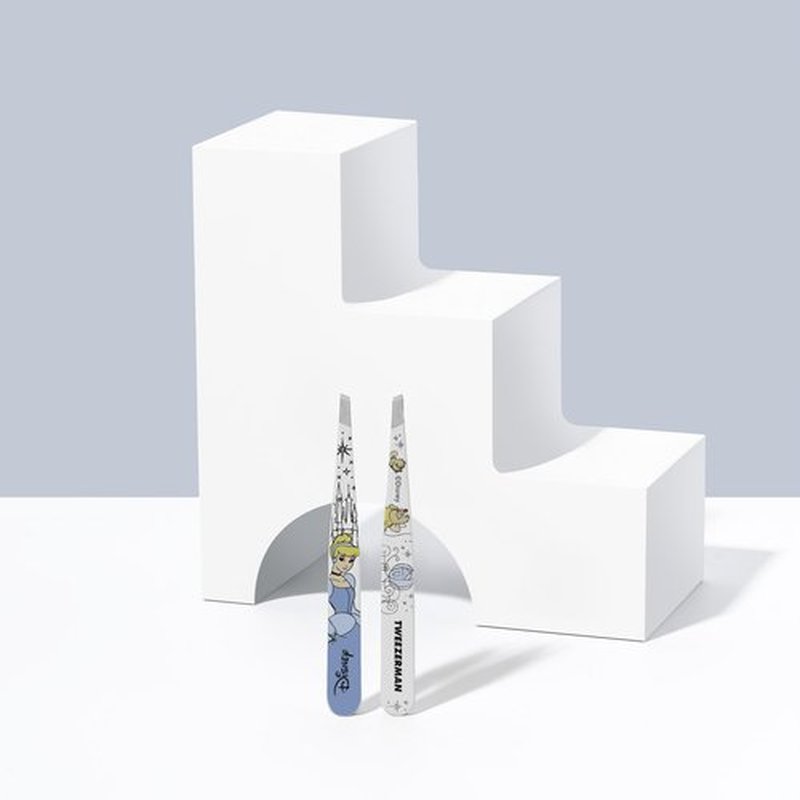 Tweezerman Cinderella Slant Tweezer - Eyebrow Tweezers for Women and Men