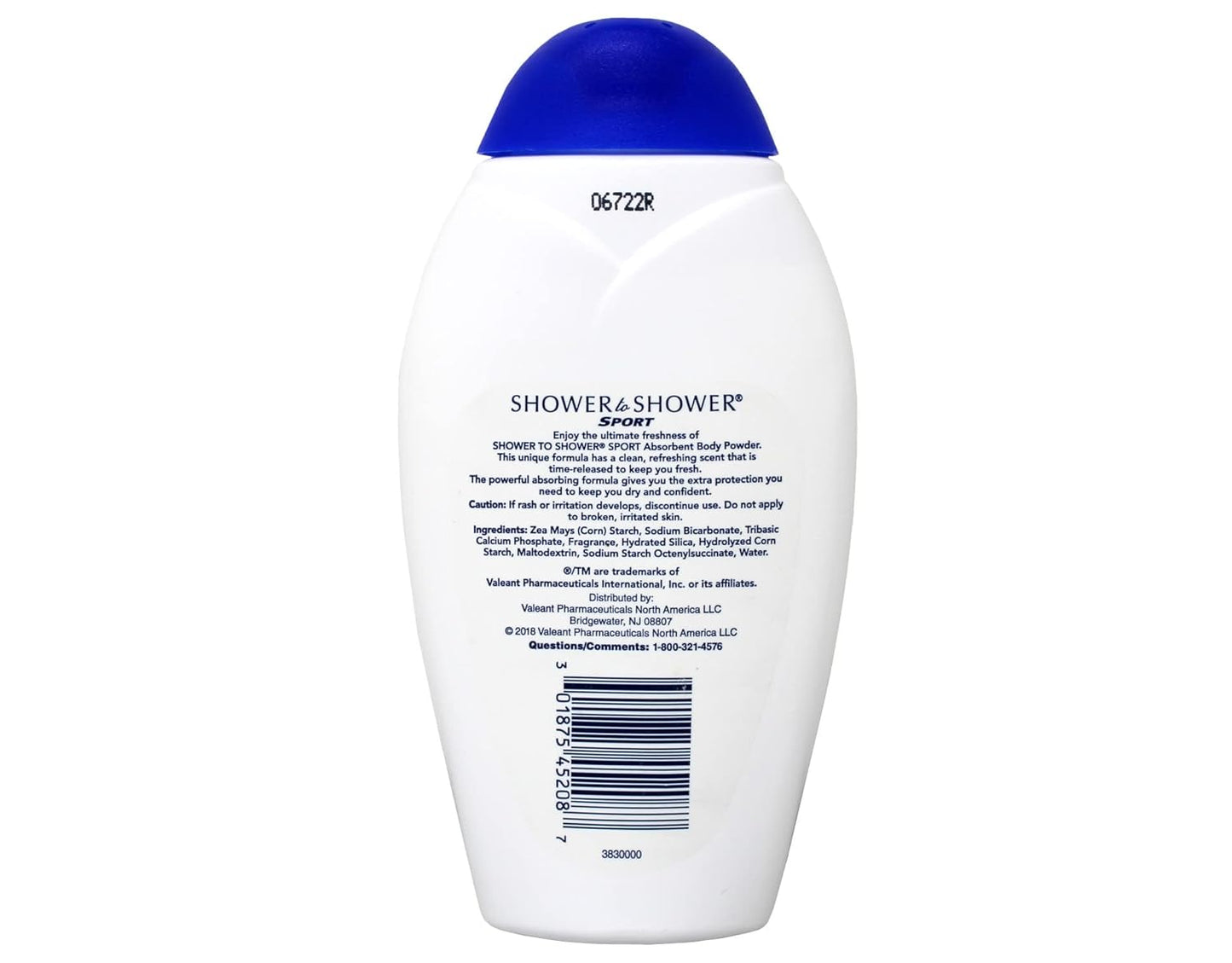Shower to Shower Sport Absorbent Body Powder 8 oz (Pack of 6)