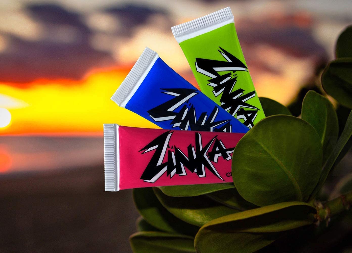 Zinka Sunscreen Zinc Nosecoat Paste, Teal and Pink, 2 Pack