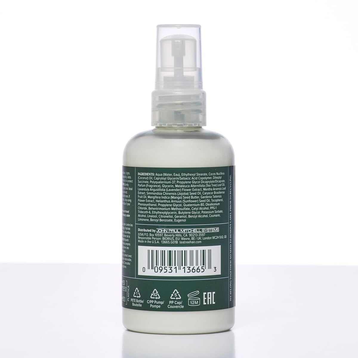Tea Tree Lavender Mint Moisture Milk, Leave-In Conditioner, For Coarse, Curly + Dry Hair, 3.4 fl. oz.