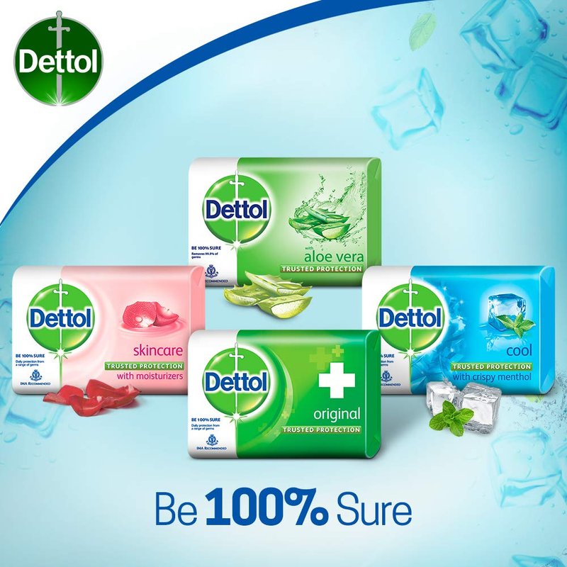 Dettol Cool Soap, 125g (Pack of 4)
