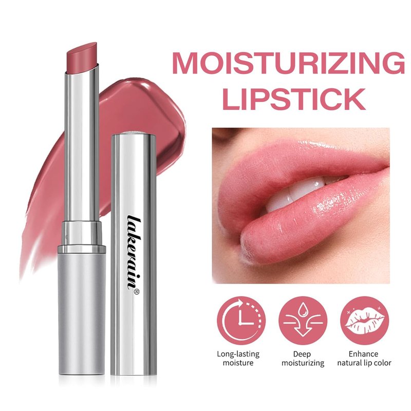 DEERELF Honey Noir Lipstick,Nourishing Honey Noir Lipgloss, Pink Lip Tint,Deep Moisturizing Black Cherry Tint Lip Balm,Hydrating Lipgloss for All Skin Tones(pink)