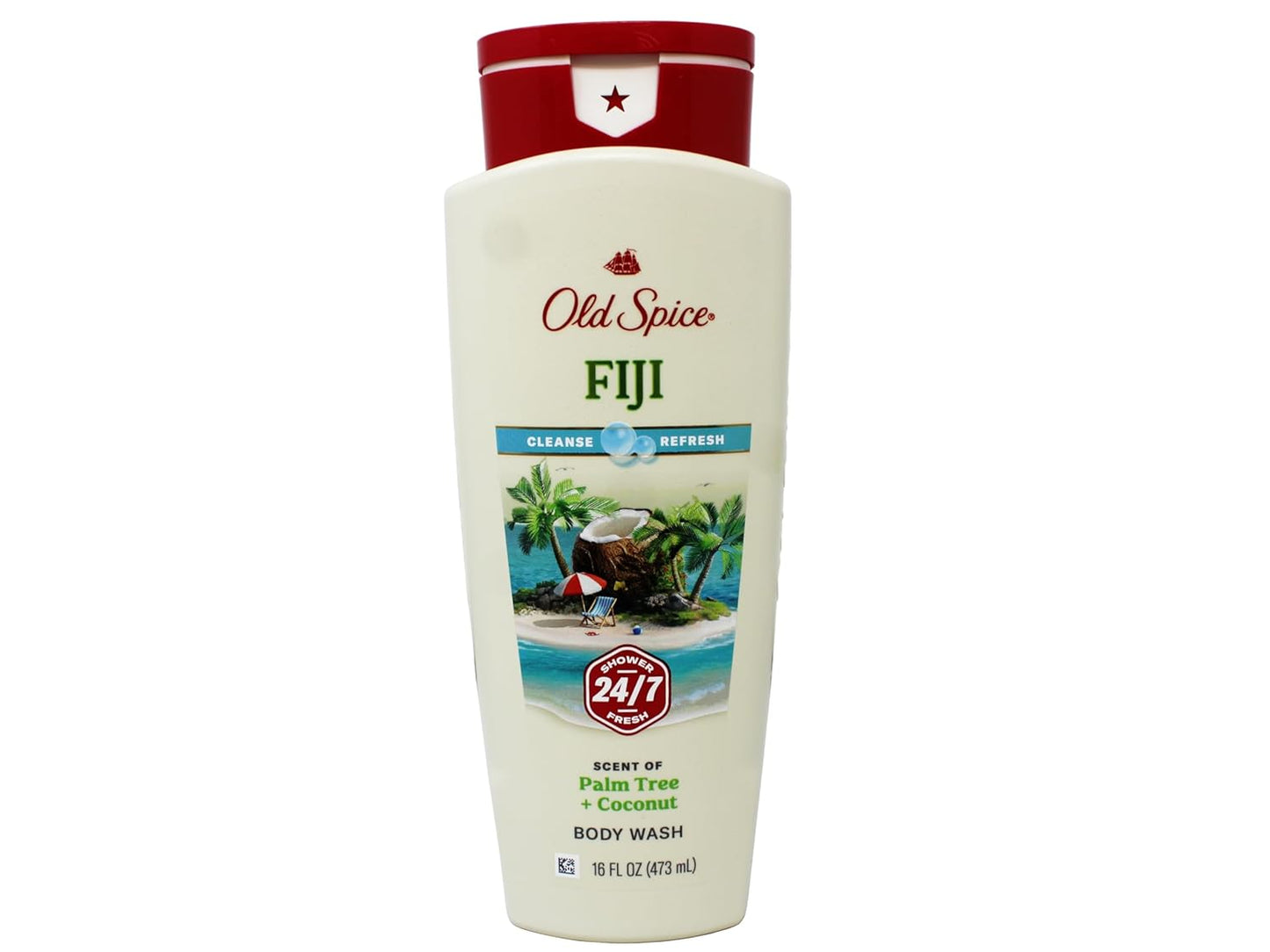 Old Spice Fresher Collection Fiji Scent Men's Body Wash 16 Oz (Pack of 3)
