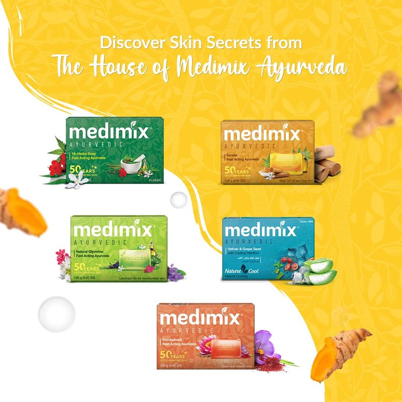 Medimix, Medimix Ayurvedic Turmeric & Argan Oil Soap, 115 Grams(gm)
