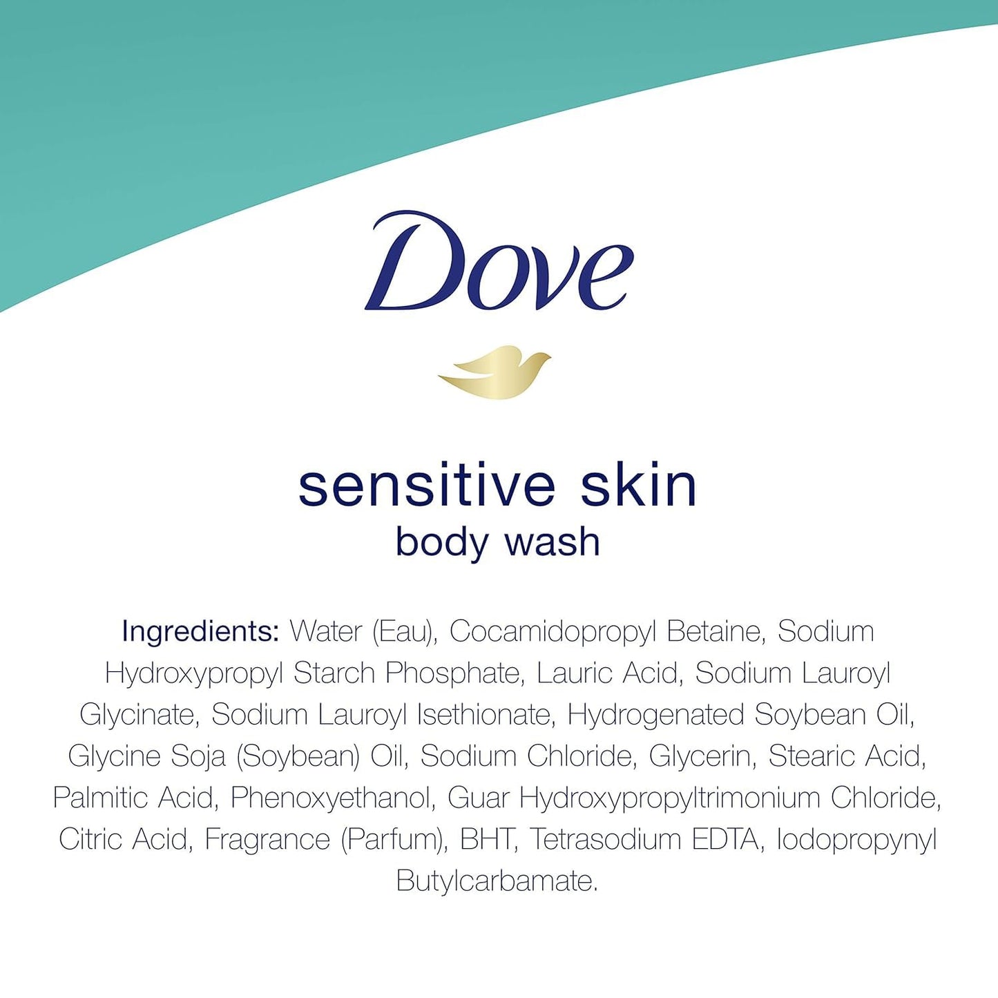 Dove Body Wash Sensitive Skin Unscented 22 Ounce (650ml) (2 Pack)