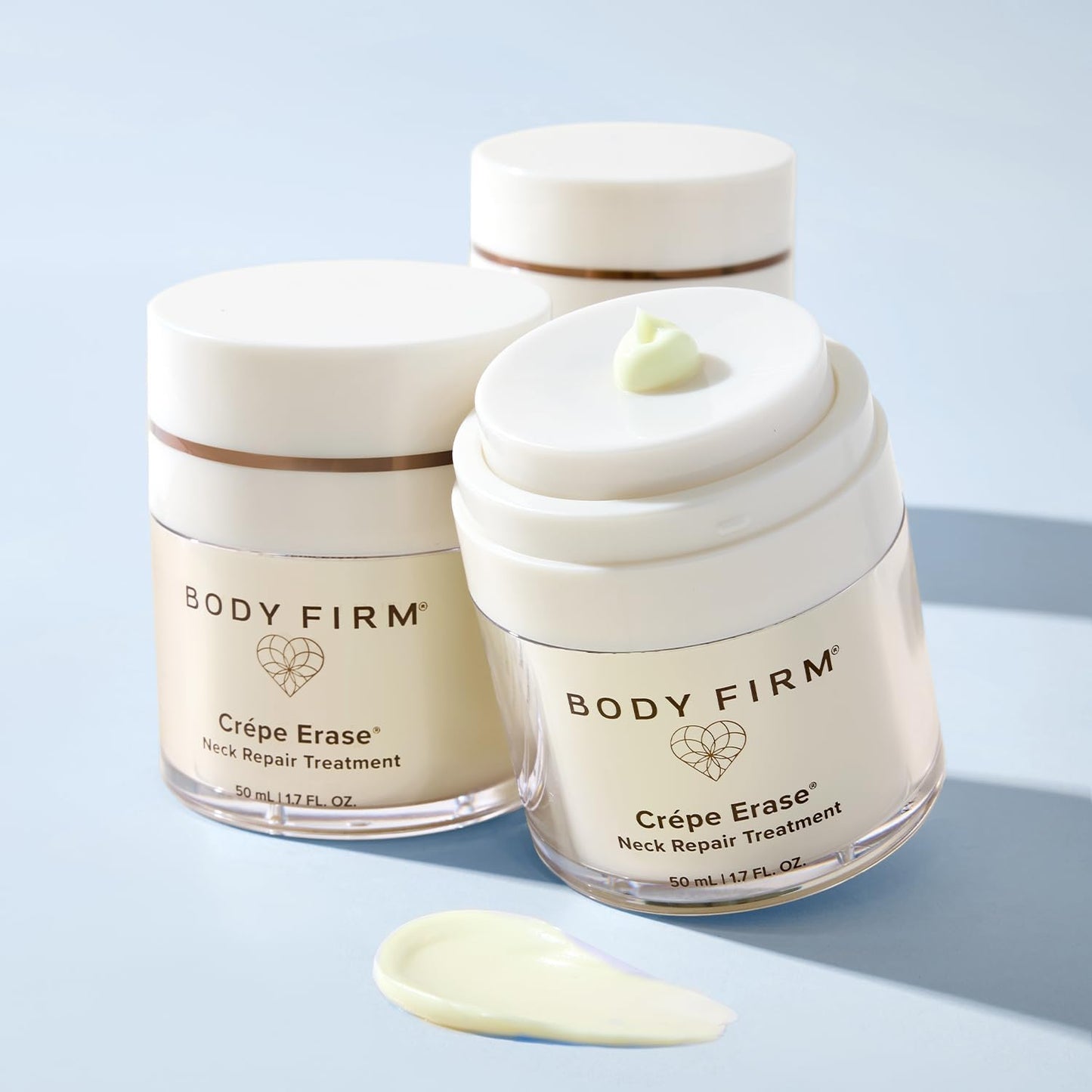 Body Firm Crepe Erase Neck Repair Treatment, Anti Aging Retinol Cream with Peptides, Shea Butter, Vitamin E, Squalane Oil, Wrinkle Cream for Crepey Skin Care and Firming Elasticity, 1.7 FL Oz