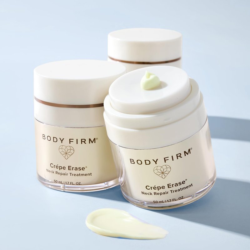 Body Firm Crepe Erase Neck Repair Treatment, Anti Aging Retinol Cream with Peptides, Shea Butter, Vitamin E, Squalane Oil, Wrinkle Cream for Crepey Skin Care and Firming Elasticity, 1.7 FL Oz