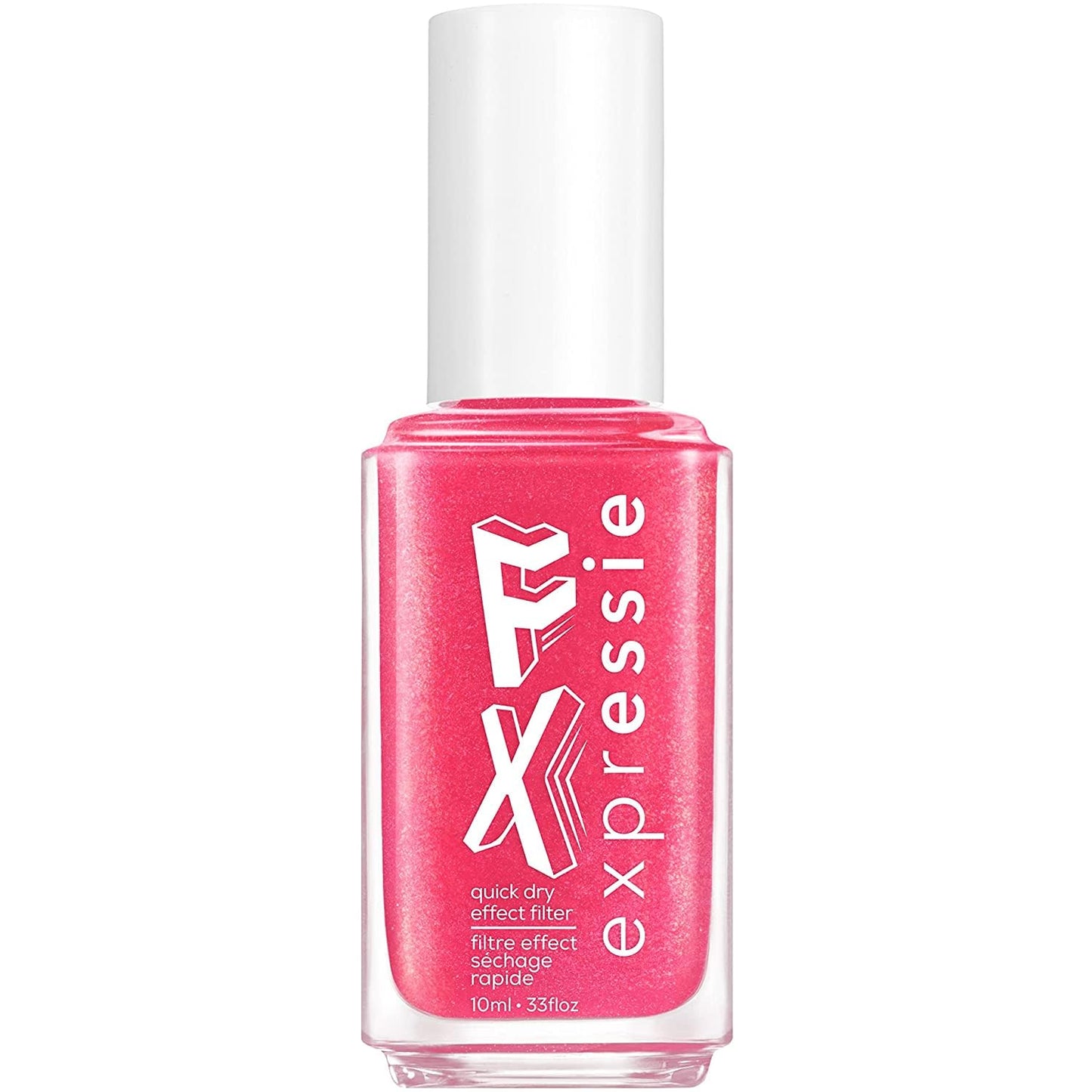 essie Expressie FX Quick-Dry Vegan Nail Polish, Red Glow Top Coat, Ethereal Glow, 0.33 fl oz