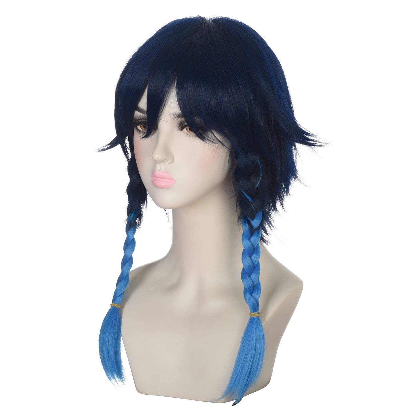 FANNICA Genshin Impact Anime Cosplay Wig for Halloween Carnival Party Costume Hair (venti)
