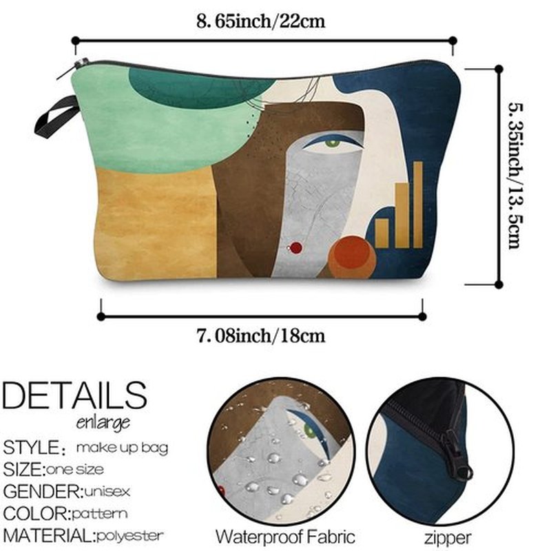 LOOMILOO Cosmetic Bag for Women, Adorable Roomy Makeup Bags Travel Water Resistant Toiletry Bag Accessories Organizer (L2-55402)