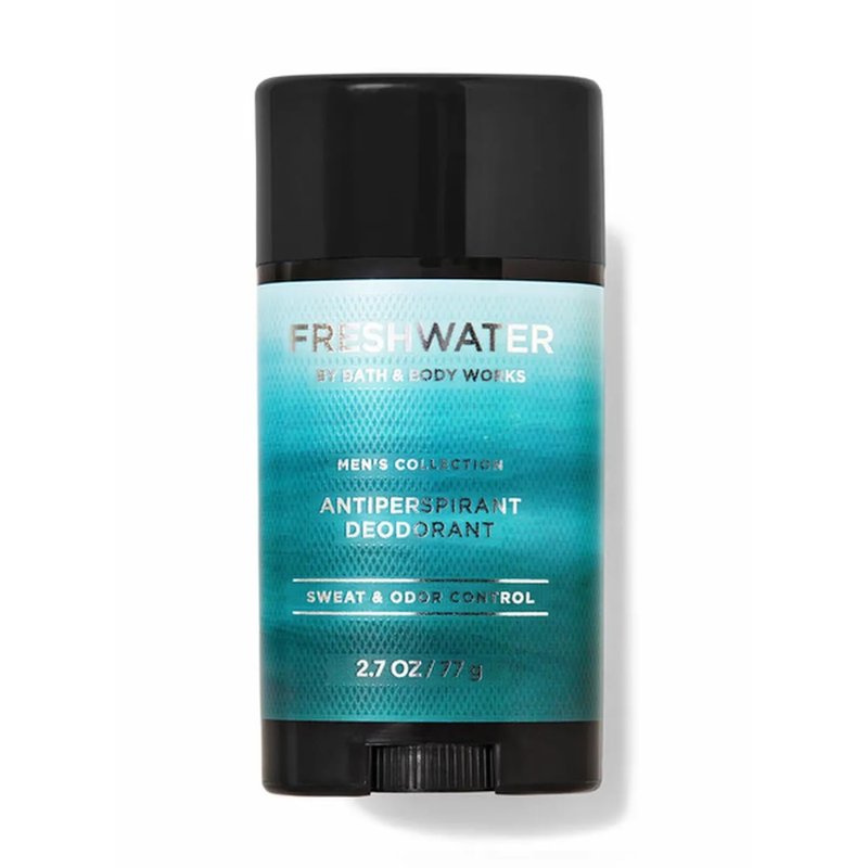 Bath & Body Works Antiperspirant Deodorant With 24-hour Sweat and Odor Protection For Men 2.7 Ounce (2.7 Ounce (Pack of 1), Freshwater)