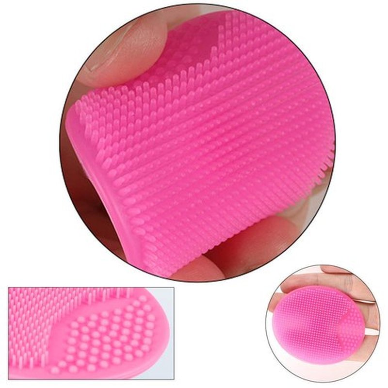6 Pack Face Scrubber, Soft Silicone Facial Cleansing Brush Exfoliator Blackhead Acne Pore Pad Cradle Cap Wash for Deep Cleaning Skin Care