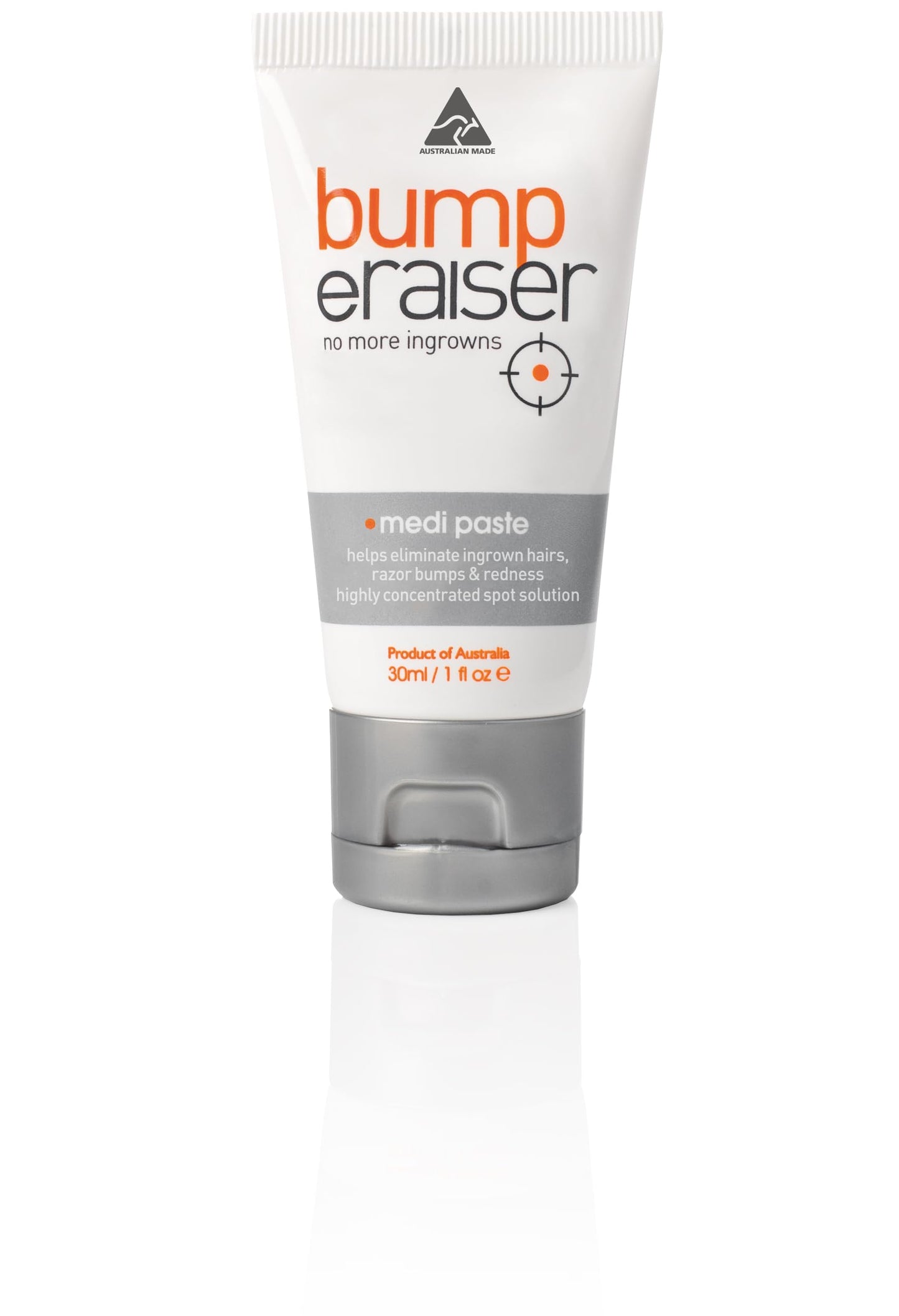 Bump eRaiser Medi Paste 1.0 fl oz — Tea Tree & Vitamin A Overnight Spot Care for Ingrown Hairs & Razor Bumps on Bikini Line, Legs, Beard & Underarms | Vegan | Made in Australia