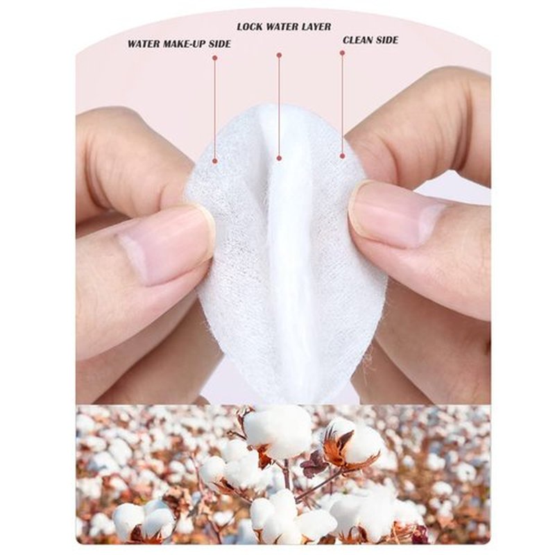 Pack of 3, Cotton Rounds Pads for Face - Makeup Remover Round Cotton Pads, Lint-Free, 240 Sheets