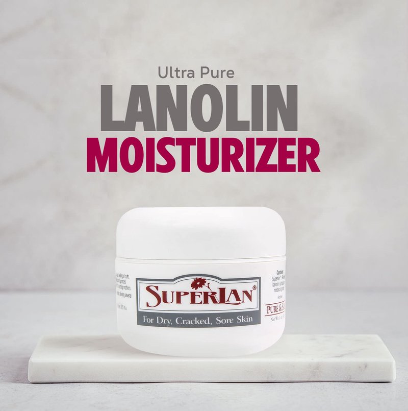 Lanolin Nipple Cream 1 Oz - 100% Organic Nipple Cream Lanolin - Body & Face Moisturizer for Eczema, Psoriasis & Severe Dry Skin - Ultra Hydrating & Soothing Skin Moisturizer for Hot & Cold Weather