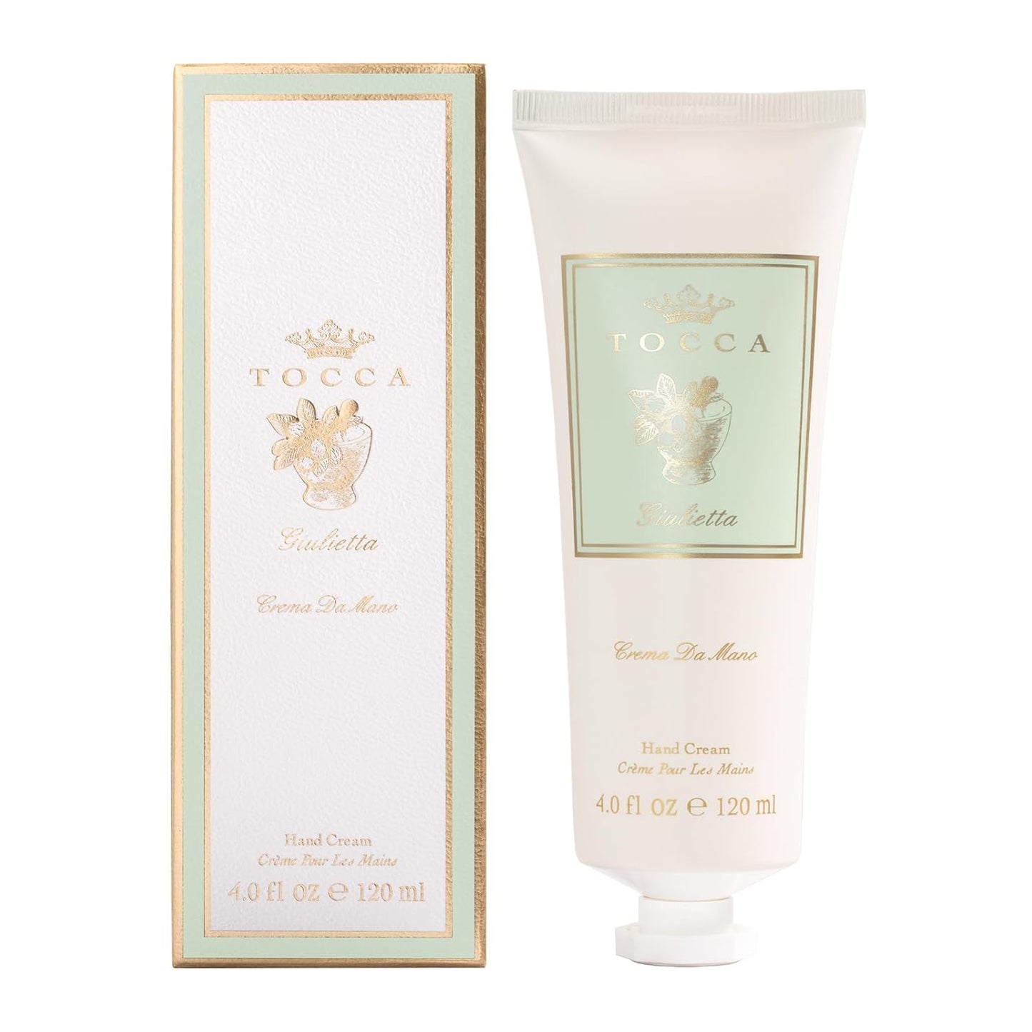 Tocca Crema de Mano, Cleopatra Hand Cream, 4 oz - Grapefruit, Jasmine, Vanilla Musk - Moisturizing, Quick Absorbing