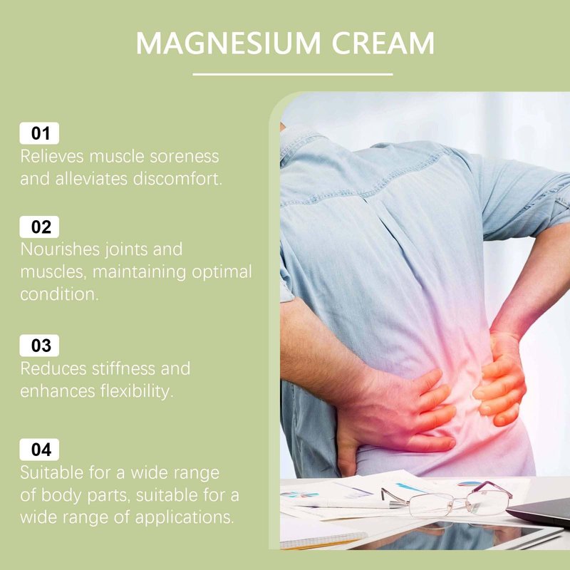 FYFTNMZ Total Relief Magnesium Cream,Mineral Delivery Formula & Arnica,Fast Absorbing, Non-Greasy Topical for Everyday Joint & Muscle Comfort(2pc)