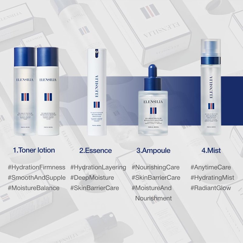 Elensilia Escargot Original Perfect Core Fit Ampoule, 30ml (1.01fl.oz) – Hydrating & Rejuvenating Ampoule for Radiant, Smooth Skin