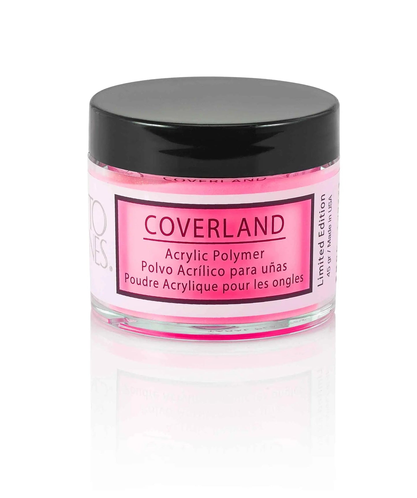 Tones Coverland Acrylic Nail Powder "Strawberry Margarita" - Limited Edition Acrylic Powder for Nail Design, Sculpting, and Masking Nail Bed Imperfections - (1.5 Oz)