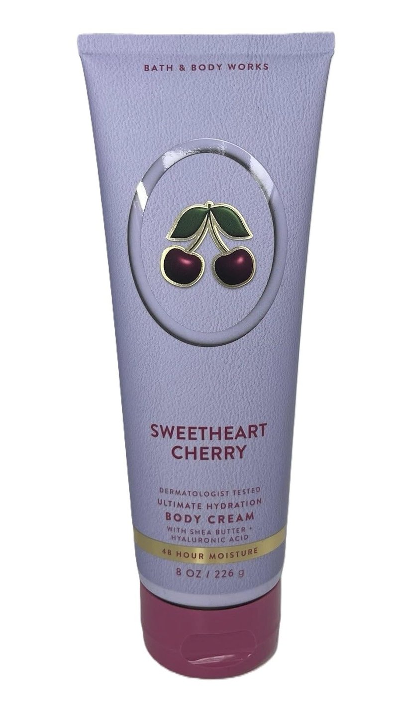 Bath & Body Works Ultimate Hydration Body Cream Gift Set For Women, 8 Fl Oz (8 Fl Oz Pack of 1, Sweetheart Cherry)