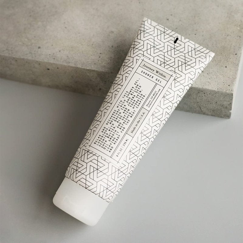 Archive Journey Within Shower Gel, 8 fl oz, Luxury Moisturizing Body Wash for Men & Women, Lightly Scented Liquid Soap