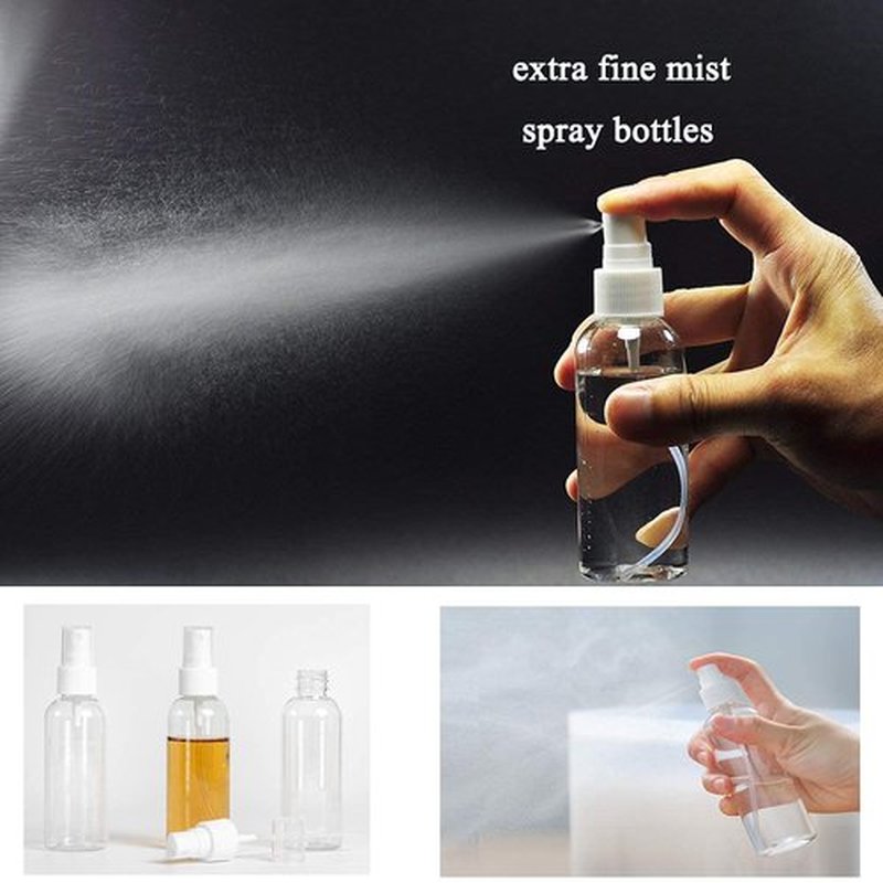 ZEJIA 9 Pack Small Spray Bottle, 2.7oz/80ml Travel Spray Bottle, Empty Fine Mist Spray Bottles, Refillable Mini Spray Bottles with Labels
