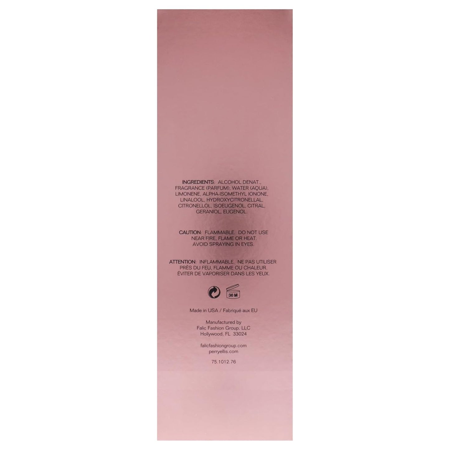 Perry Ellis 360 Collection Rose for Women Eau de Parfum Spray, 3.4 Ounce