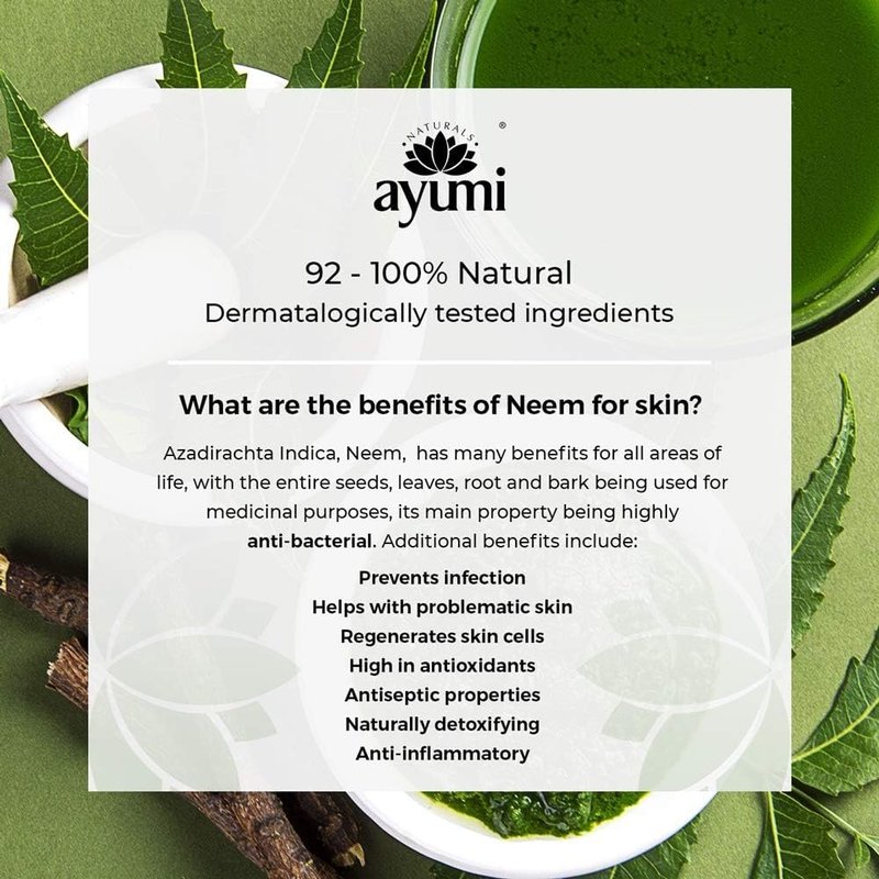 Exfoliating Body Scrub for Acne Treatment | Natural Body Wash Scrub for Oily Skin | Tea Tree Oil Body Scrub for Itching| Body Exfoliant for Clear Skin | Exfoliating Body Scrubber by Ayumi | 6.70 FL oz