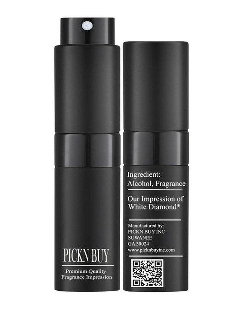 PICKN BUY Luxury Perfume for Women 0.34 Fl oz, Scent Compatible to White Diamonds Perfume, Made in USA, Long-Lasting Spray Comes in Refilable Bottle