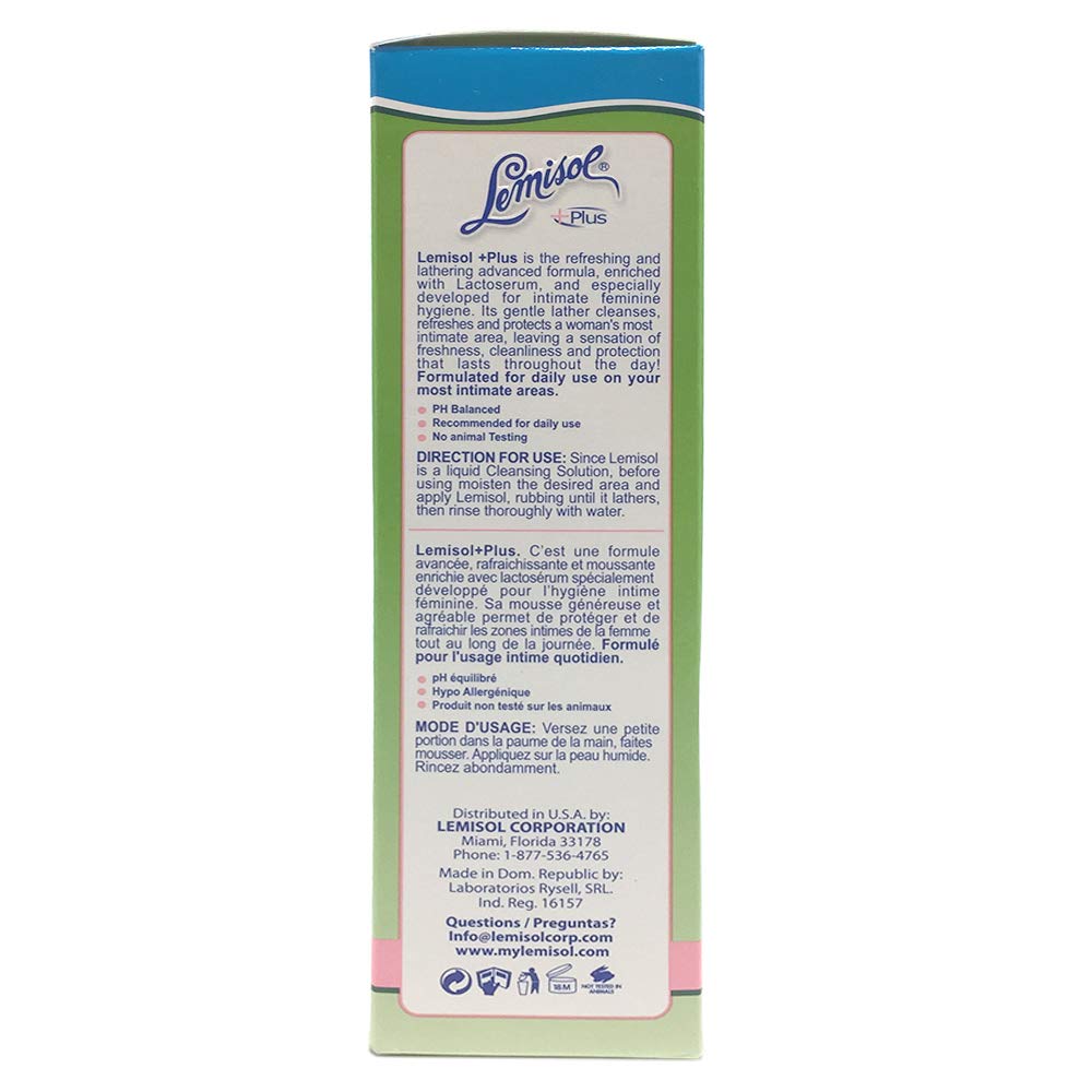 Lemisol Plus, Gentle Daily Cleanser, original refreshing formula - 16 oz(pack of 3)