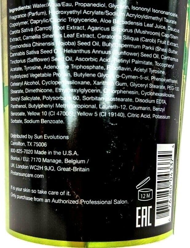 ProTan Dark Tanning Gelee - Hemp Infused Formula for Deep Bronze | 8.5 oz