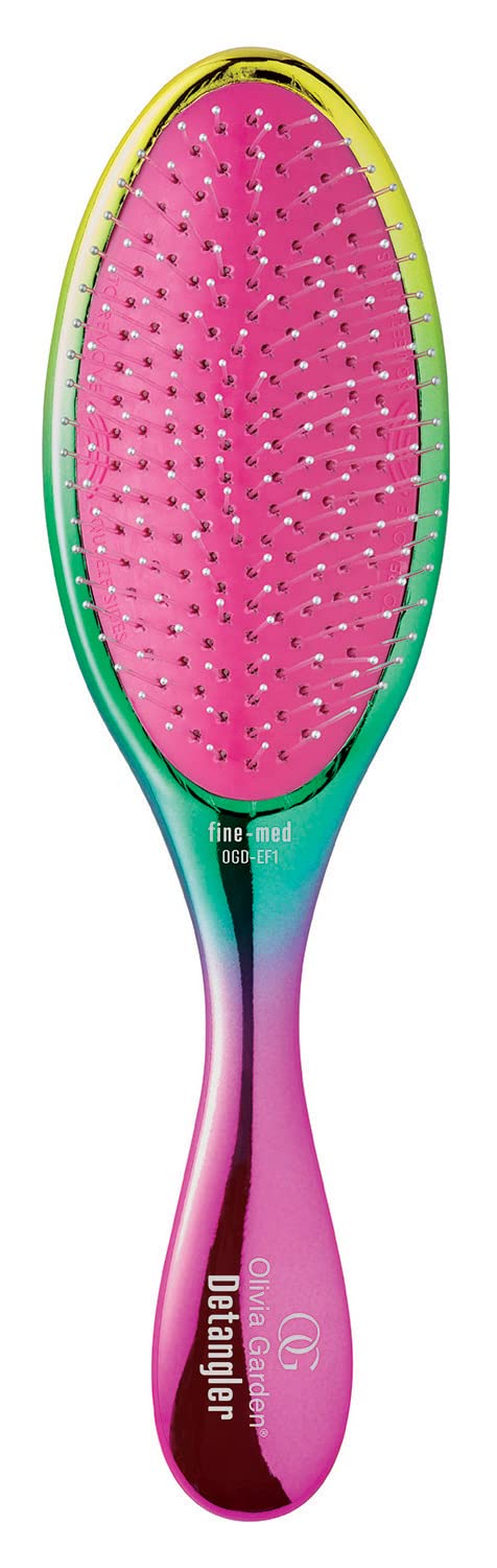 Olivia Garden OG Detangler Brush - Scalp-Massaging, Easy-Clean Design for All Hair Types