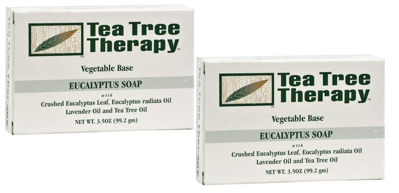 Tea Tree Therapy Vegetable Base Bar Soap, Eucalyptus, 2 count