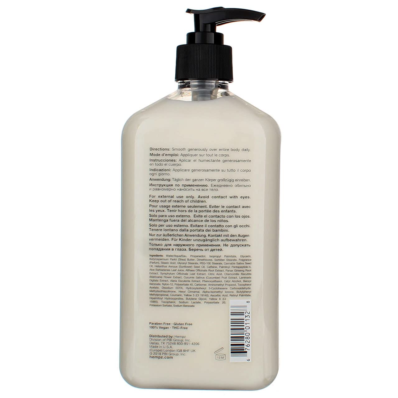 Hempz Body Moisturizer Age Defying 17 Ounce Pump (500ml) (Pack of 2)